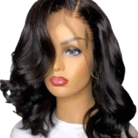 Body wave Semi human hair wig