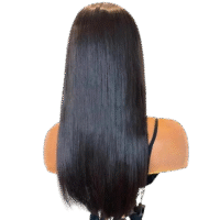 Closure semi human straight long
