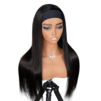 Straight Headband Wig Human Hair Glueless Wig